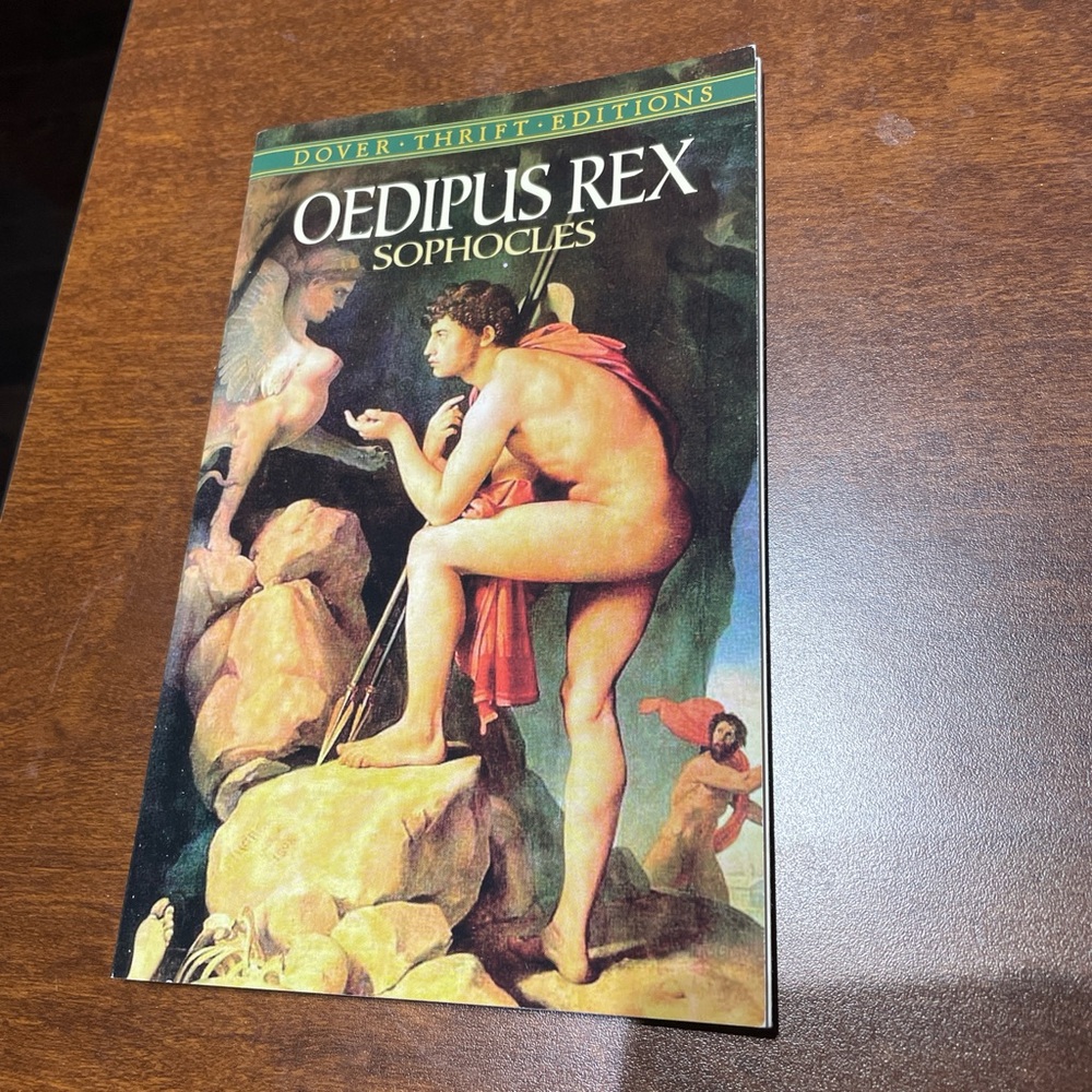 📖 Oedipus Rex by Sophocles (paperback novel)